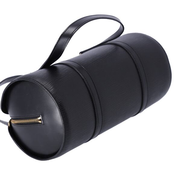 Louis Vuitton Soufflot Epi Handbag M52222 Black Leather LV logo Engraved - Picture 6 of 9